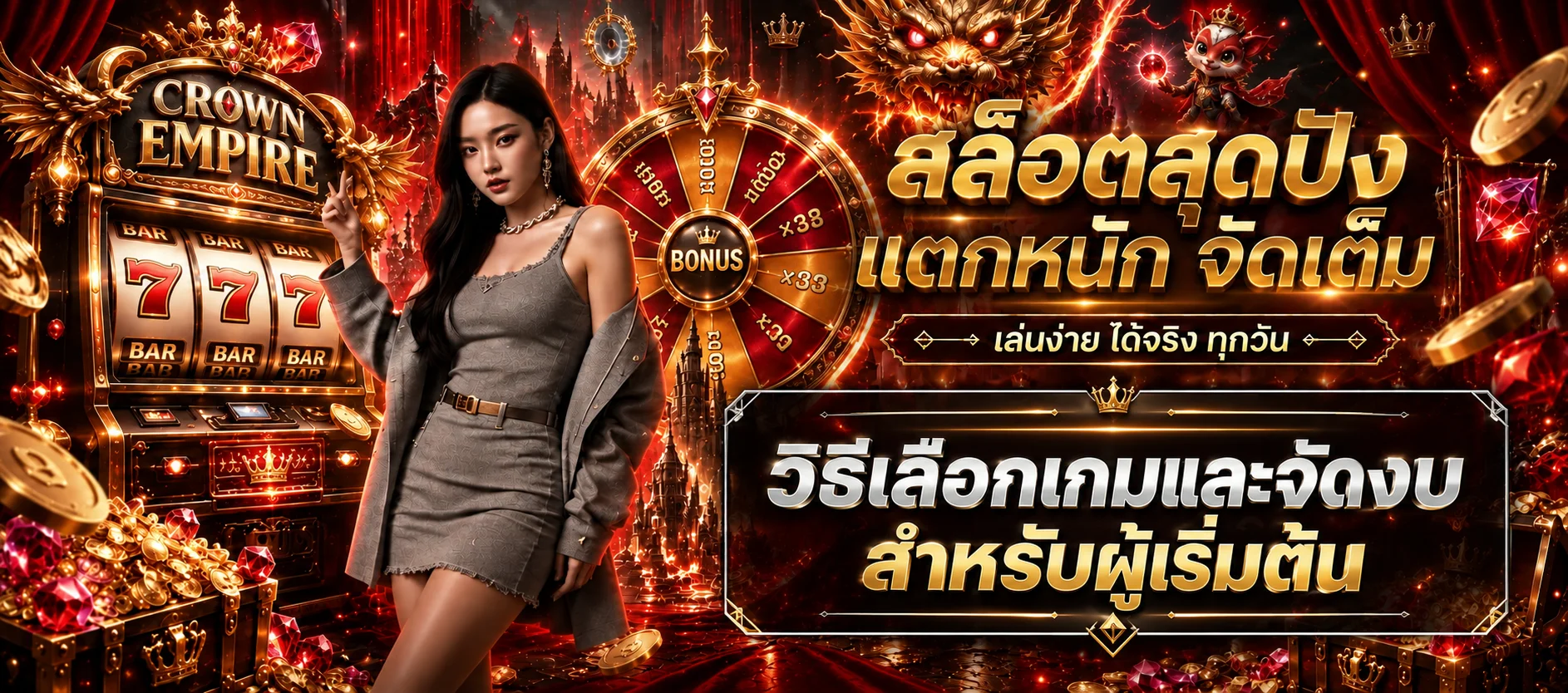 CROWN EMPIRE 1688 | เลือกเกมและจัดงบมือใหม่